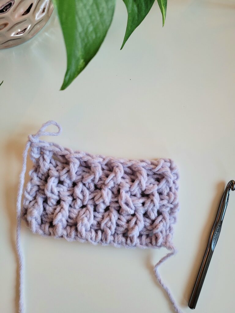 Crochet scarf in progress