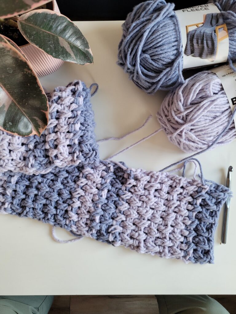 Crochet scarf in progress