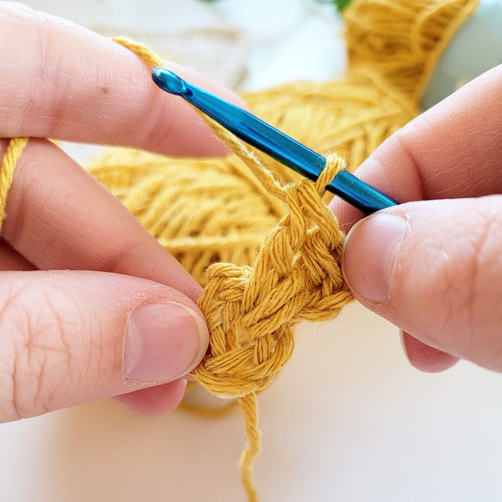 Crocheting into the round