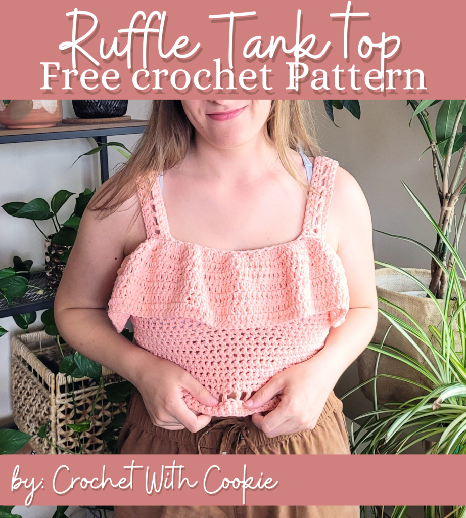 Free crochet ruffle tank top pattern