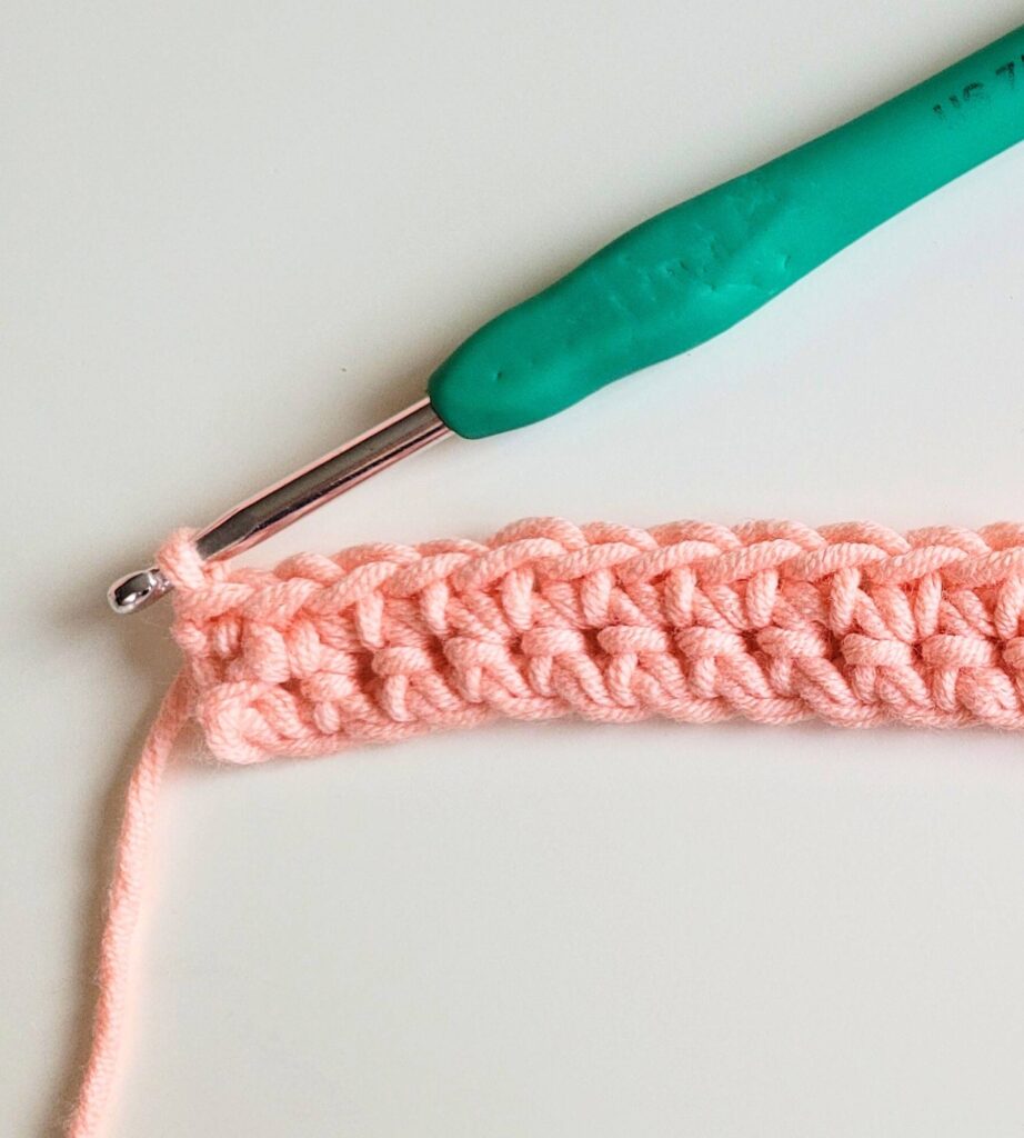 single crochet stitches