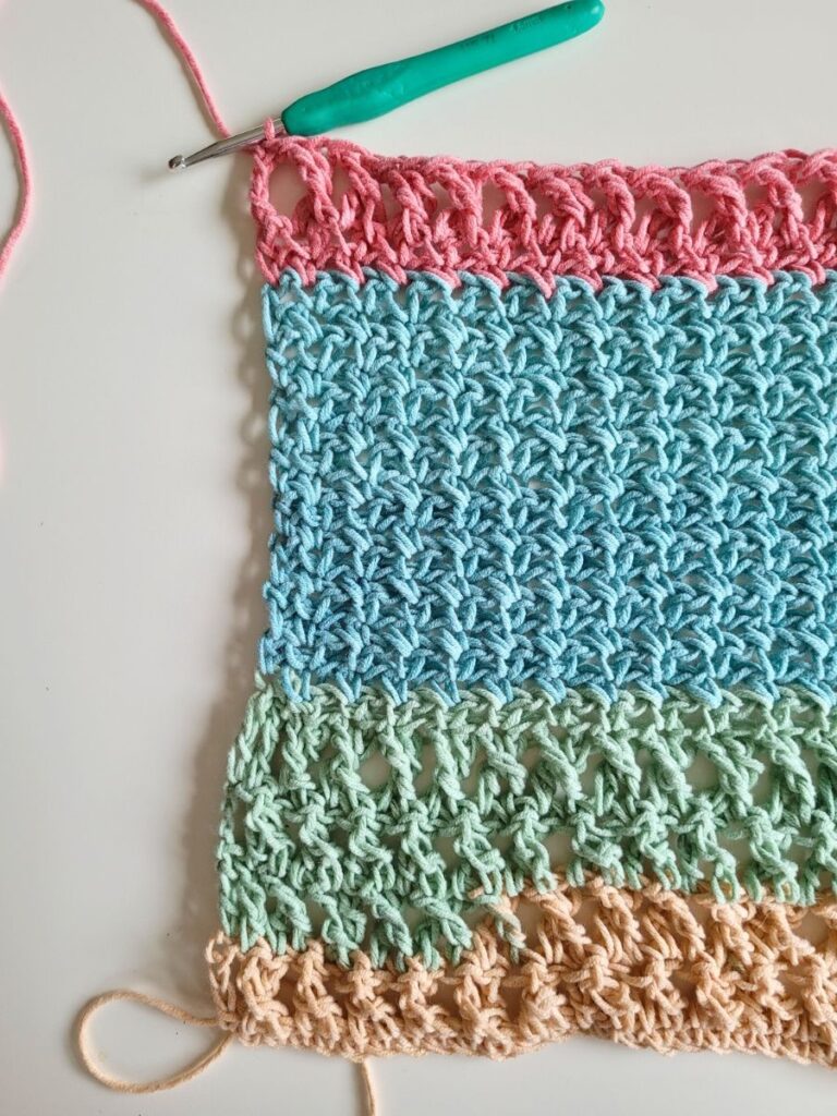 rainbow raina top, free crochet pattern