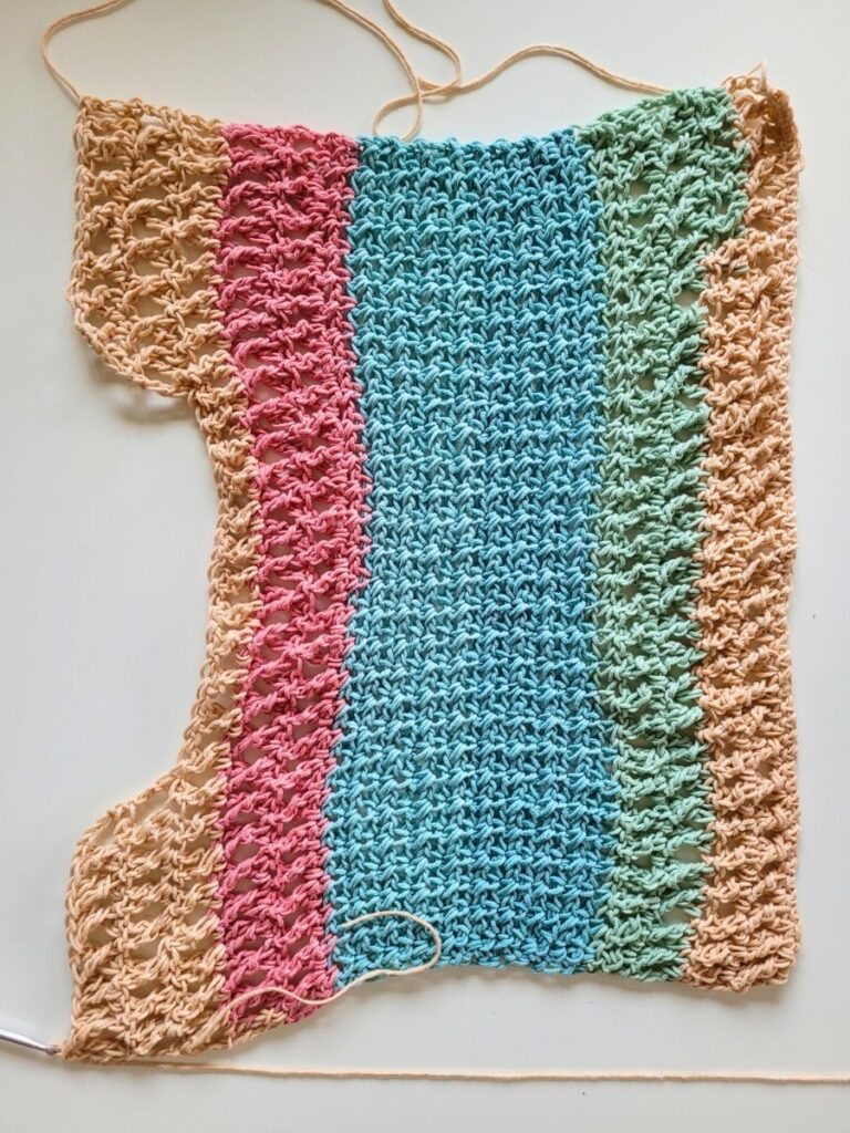 rainbow raina top, free crochet pattern