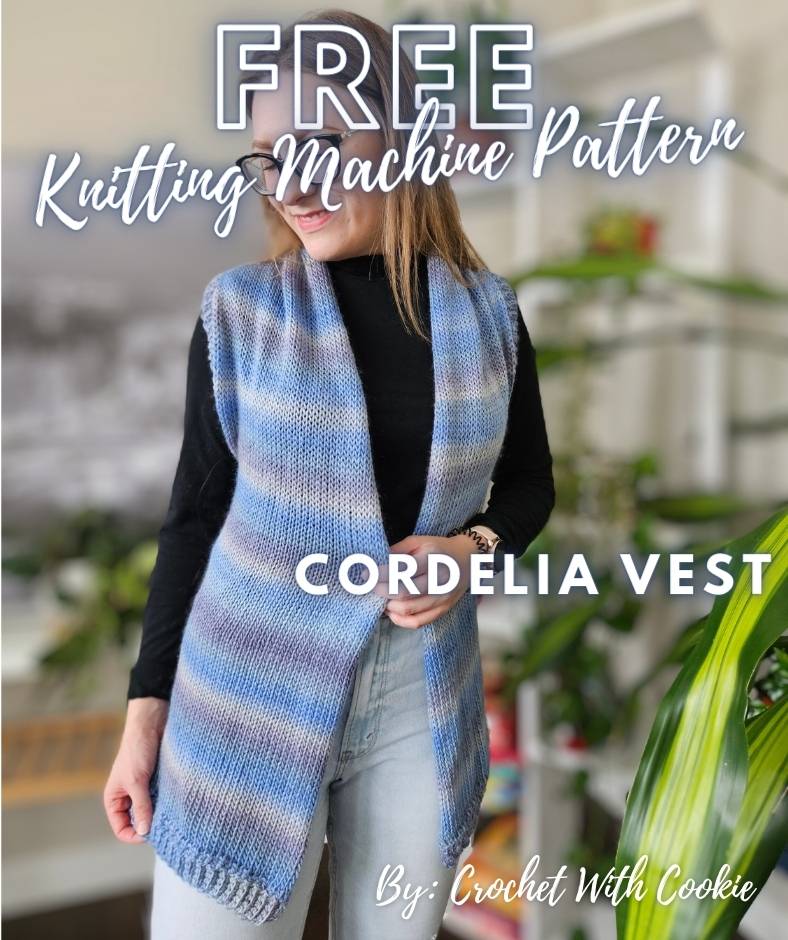 Cordelia Vest - Free Knitting Machine Pattern