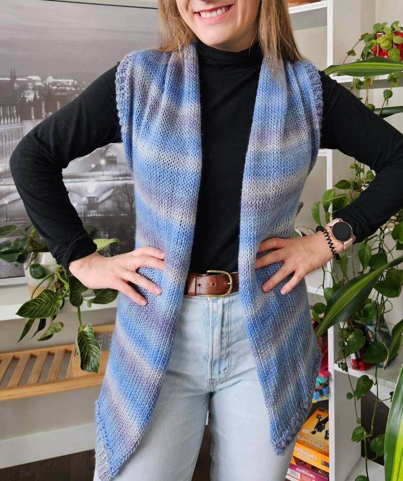 Cordelia Vest - Free Knitting Machine Pattern