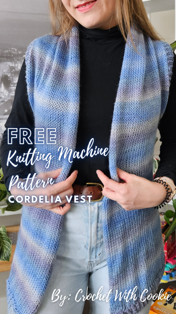 Cordelia Vest - Free Knitting Machine Pattern