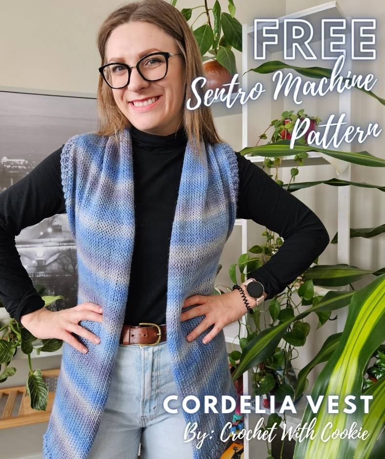 Cordelia Vest - Free Knitting Machine Pattern