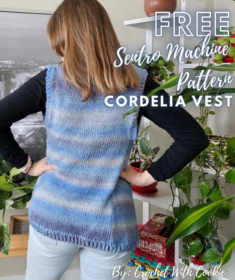 Cordelia Vest - Free Knitting Machine Pattern