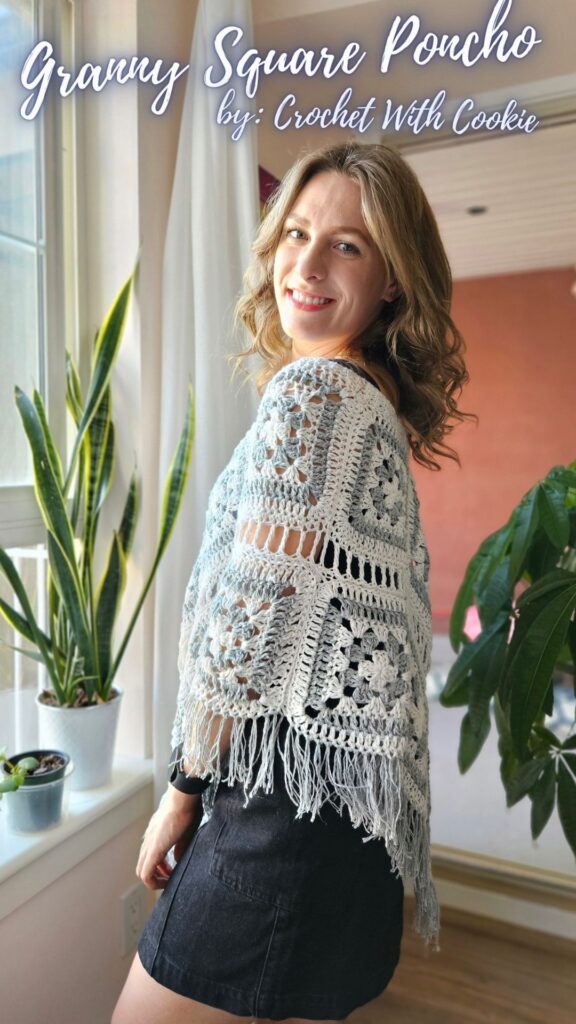 free crochet pattern granny square poncho